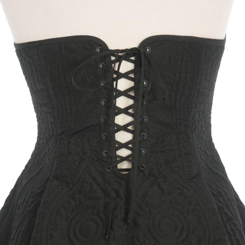 Mame Kurogouchi マメクロゴウチ 23AW 日本製 Floral Quilted Silk Bustier フローラルキルティングシルクビスチェ MM23PF-SH721 2 ECRU ジレ ベスト 定価106,700円 トップス【新古品】【中古】【Mame Kurogouchi】 mame - Mame Kurogouchi マメクロゴウチ 23AW 日本製 Floral Quilted
