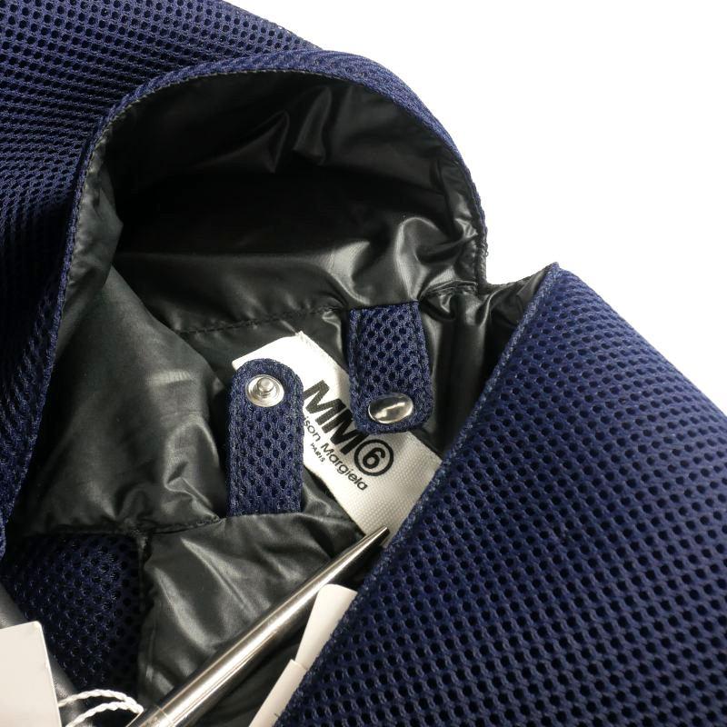 MM6 ジャパニーズバッグ メッシュ ネイビー 紺色トートバッグ