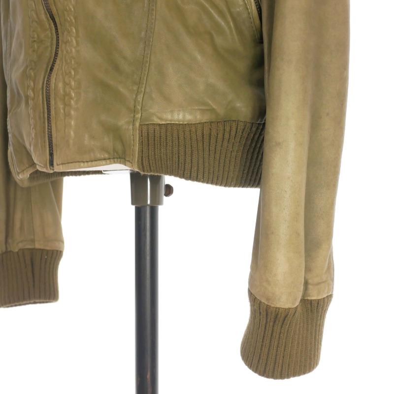 DIESEL（ディーゼル） シープスキン レザージャケット ブルゾン S