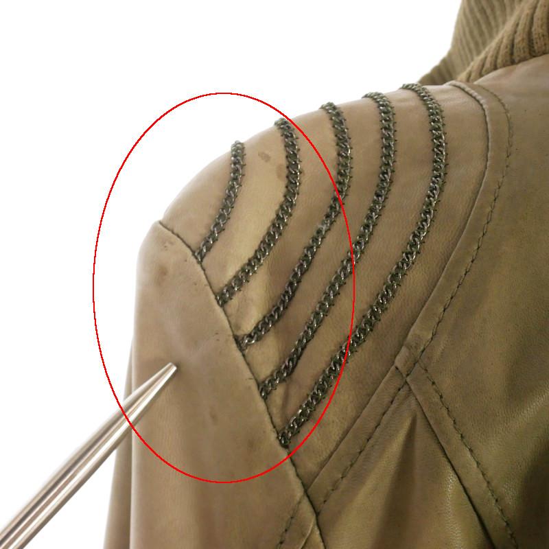 DIESEL（ディーゼル） シープスキン レザージャケット ブルゾン S