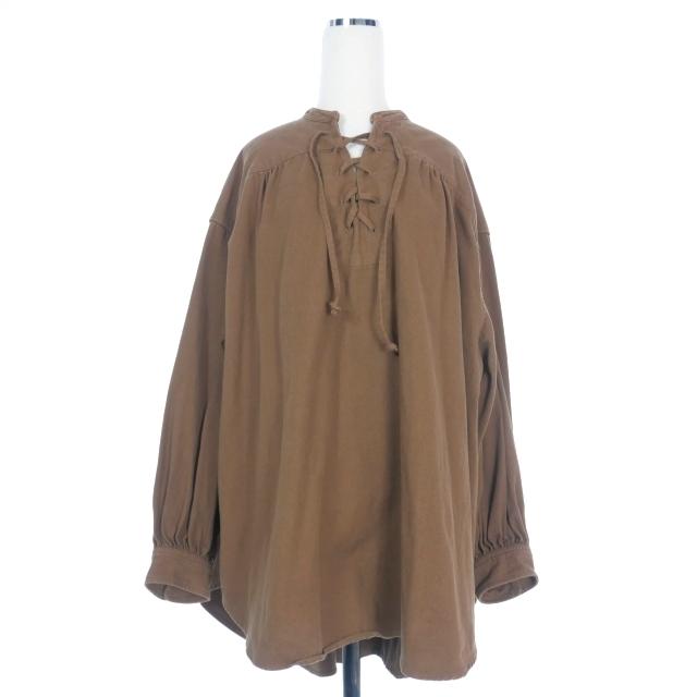 クラネ CLANE LACE UP DENIM TOPS レースアップデニムトップス 