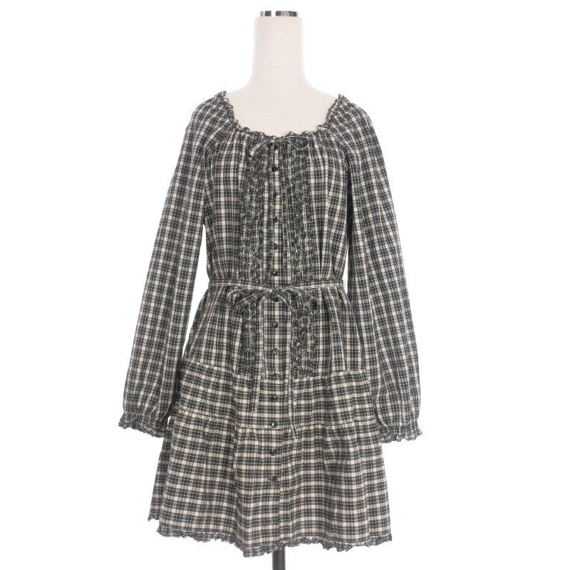 PINK HOUSE（ピンクハウス） ギンガムチェック シャツワンピース