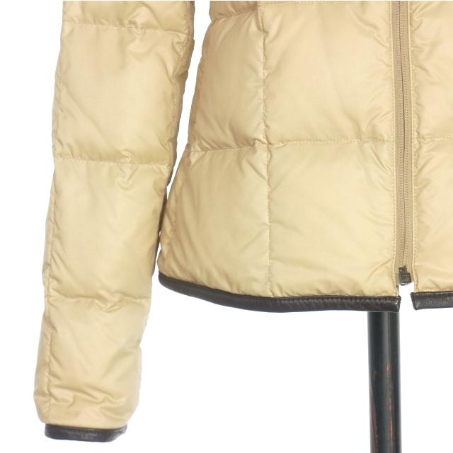 00s MONCLER ダウンコート　モンクレール　ベージュ　レディース　茶タグ MONCLER モンクレール 茶タグ リバーシブルダウンジャケット