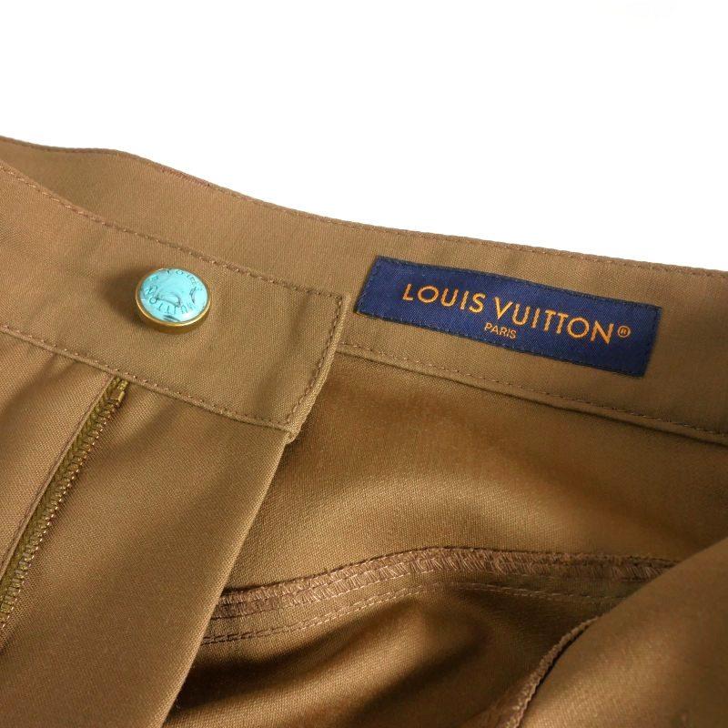 【新品未使用】LOUIS VUITTON 24AW ターコイズ装飾ワークパンツ ルイヴィトン24AW ターコイズ装飾テーラードウールワーク