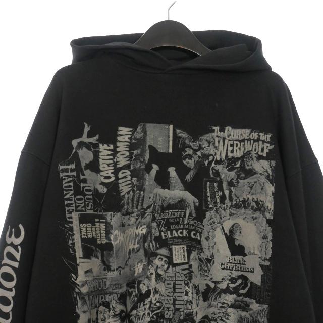 ウェルダン WE11DONE 22AW Horror Collage Hoodie ホラーコラージュ 