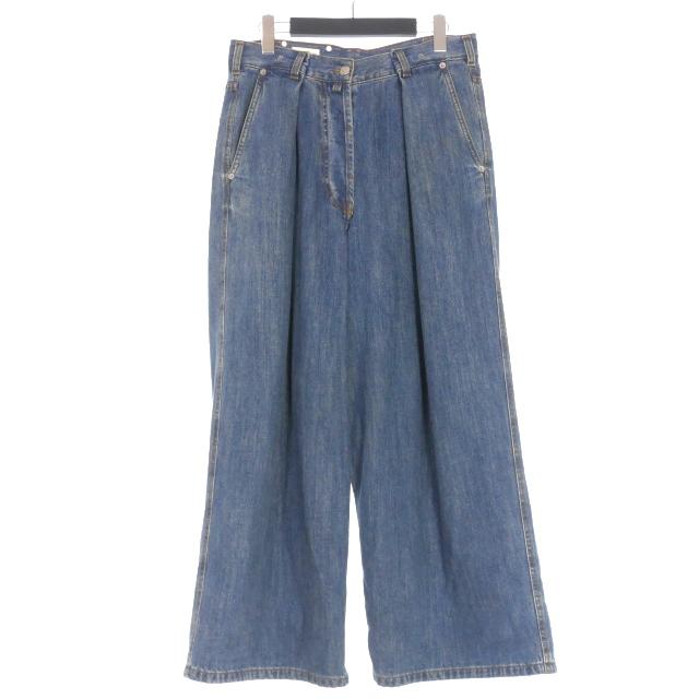 DRIES VAN NOTEN インディゴタックワイドデニム