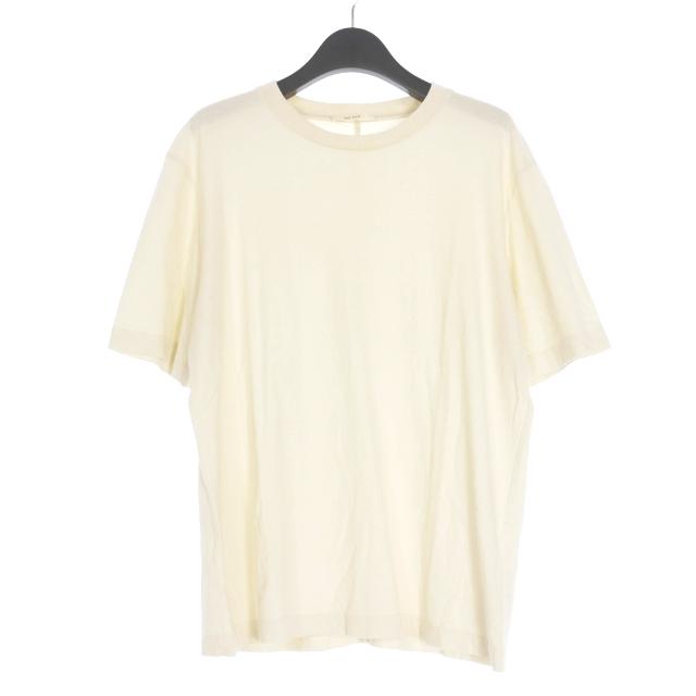 【中古】ザロウ THE ROW クルーネックTシャツ カットソー 無地 半袖 XS オフホワイト 白 AF402 国内正規 メンズ ザロウ THE ROW クルーネックTシャツ カットソー 無地 半袖 XS オフ