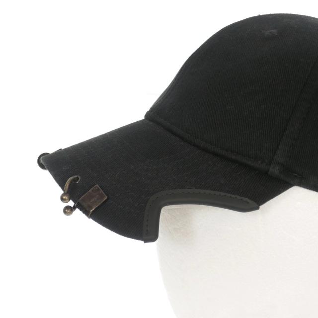 BALENCIAGA バレンシアガ ピアッシングキャップ 帽子 L ブラック 黒 