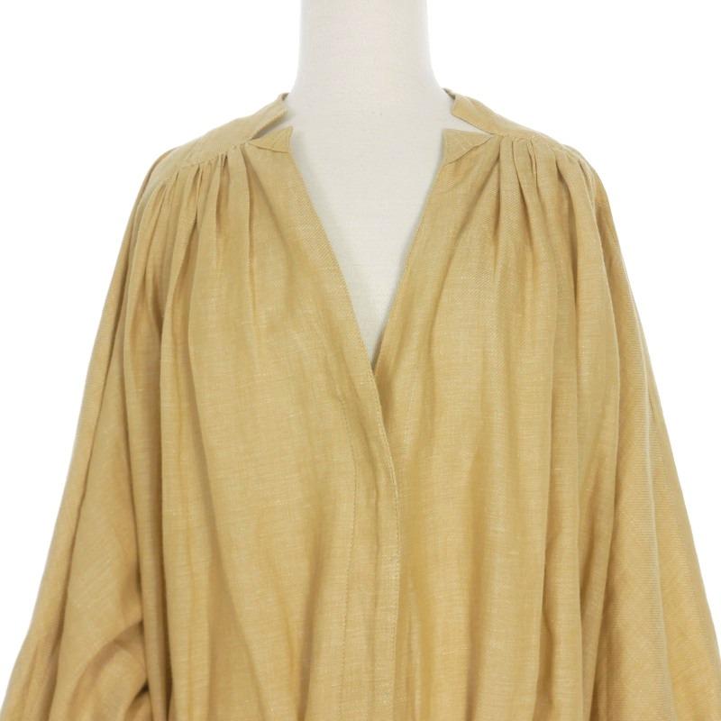 セヤ Seya. オーバーサイズ リネンシャツワンピース ドレス 半袖 S  