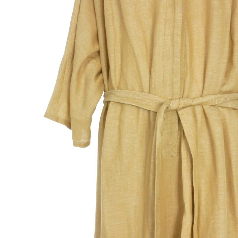 セヤ Seya. オーバーサイズ リネンシャツワンピース ドレス 半袖 S  