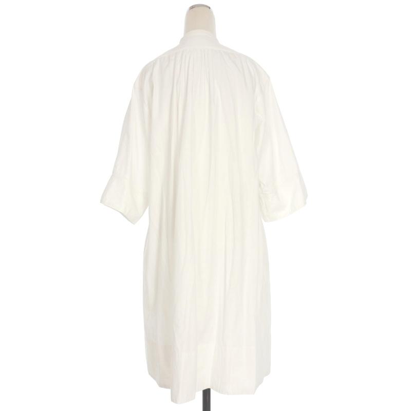 【中古】フィータ Pheeta バンドカラーシャツワンピース ドレス 半袖 1 ホワイト 白 IF-PH20SS-1 レディース フィータ Pheeta バンドカラーシャツワンピース ドレス 半袖 1