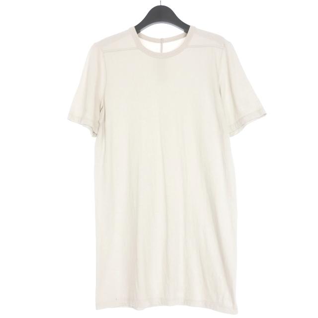 【中古】リックオウエンス Rick Owens 21SS LEVELショートスリーブTシャツ カットソー 半袖 XS OYSTER ライトグレー RU21S6264-JA メンズ リックオウエンス Rick Owens 21SS LEVELショートスリーブTシャツ
