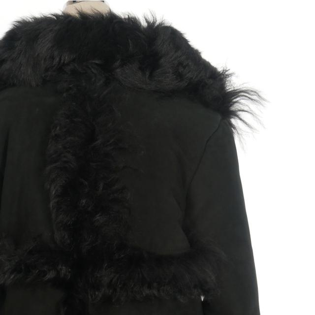 【中古】フローレント FLORENT ムートン ファーコート ジャケット 長袖 S ブラック 黒 1105F08019 レディース フローレント FLORENT ムートン ファーコート ジャケット 長袖 S