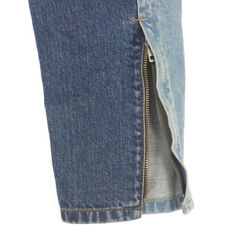 sacai サカイ ベルテッド デニムパンツ ジーンズ インディゴ M sacai 【値下げ】sacai ベルテッドデニムパンツ SCM-081