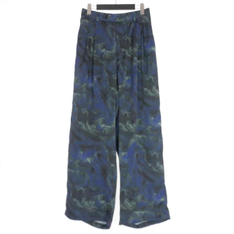 未使用品 ユハ JUHA 25SS ABSTRACT WIDE EASY PANTS ワイド イージー 