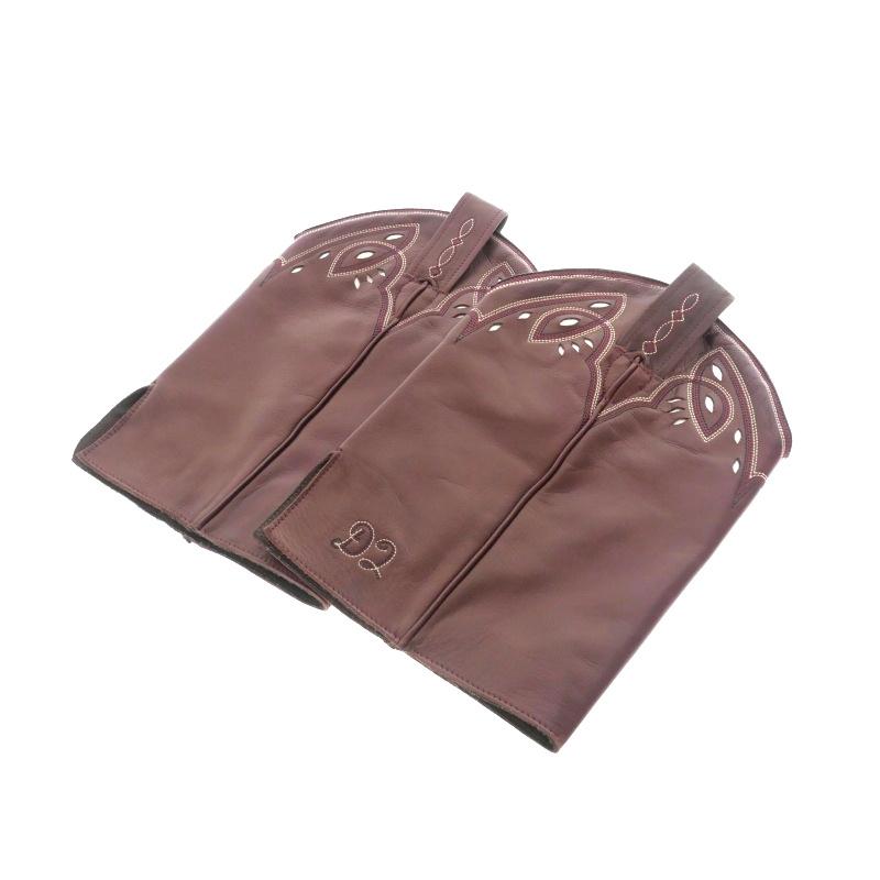 【中古】未使用品 ディースクエアード DSQUARED2 23AW Gaiters ウエスタン レッグゲーター レッグカバー UNI ボルドー 未使用品 ディースクエアード DSQUARED2 23AW Gaiters ウエスタン