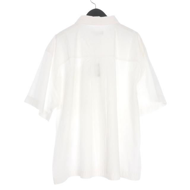【中古】未使用品 エンタイアスタジオ entire studio ZIP POCKET SHORT SLEEVE SHIRT 半袖シャツ L ホワイト 白 未使用品 エンタイアスタジオ entire studio ZIP POCKET SHORT SLEEVE
