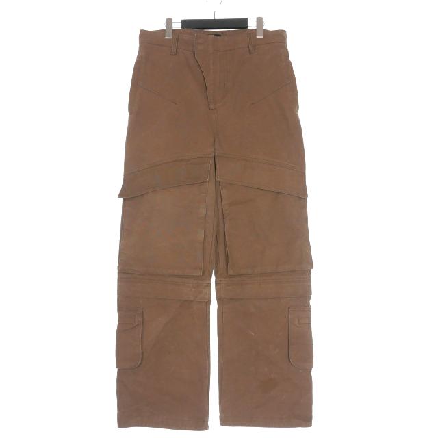 【中古】エンタイアスタジオ entire studio HARD CARGO HEAVY CANVAS カーゴパンツ M ブラウン 茶 ES2220 メンズ エンタイアスタジオ entire studio HARD CARGO HEAVY CANVAS カーゴ