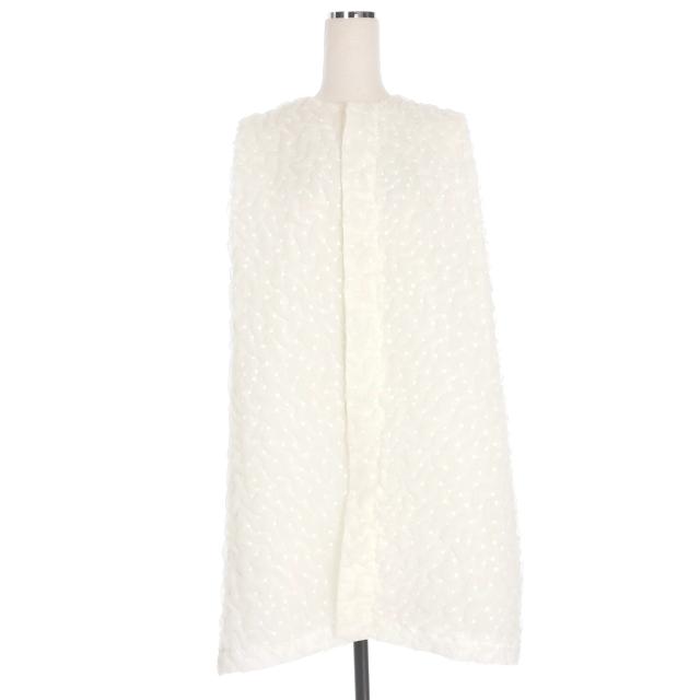 【完売品】【美品】BELPER 　べルパー　ジレ　ファーベスト ベルパー BELPER 22AW SHRINKED GILET ドット ロングベスト ジレ