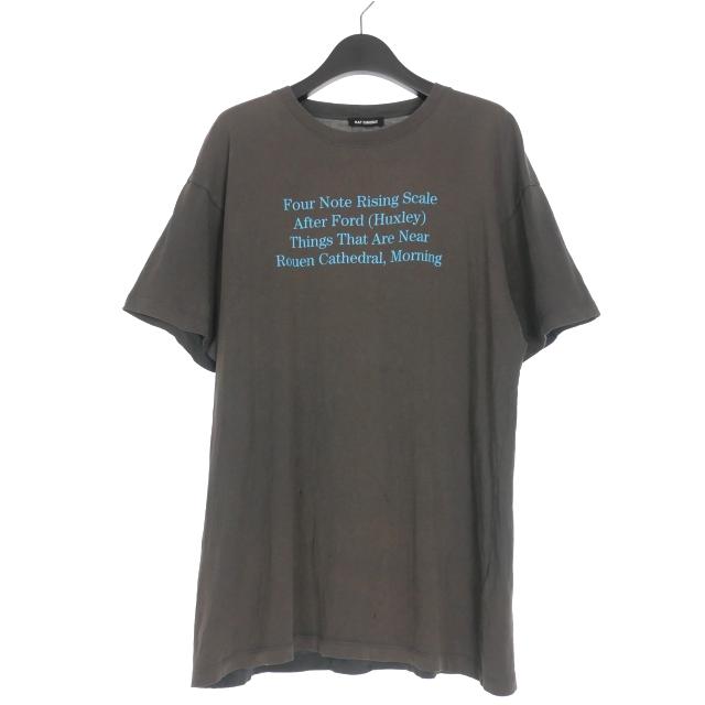 ラフシモンズ RAF SIMONS 20SS Four Note プリントTシャツ カットソー
