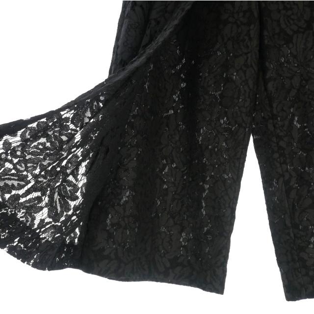 エムエスジーエム MSGM レース ワイドパンツ スラックス 42 ブラック