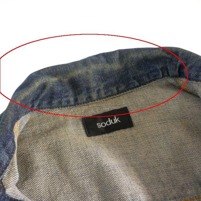 soduk スドーク　ジャケット　ベスト　ジレ スドーク soduk ribon denim vest 肩リボン デニムベスト ジレ