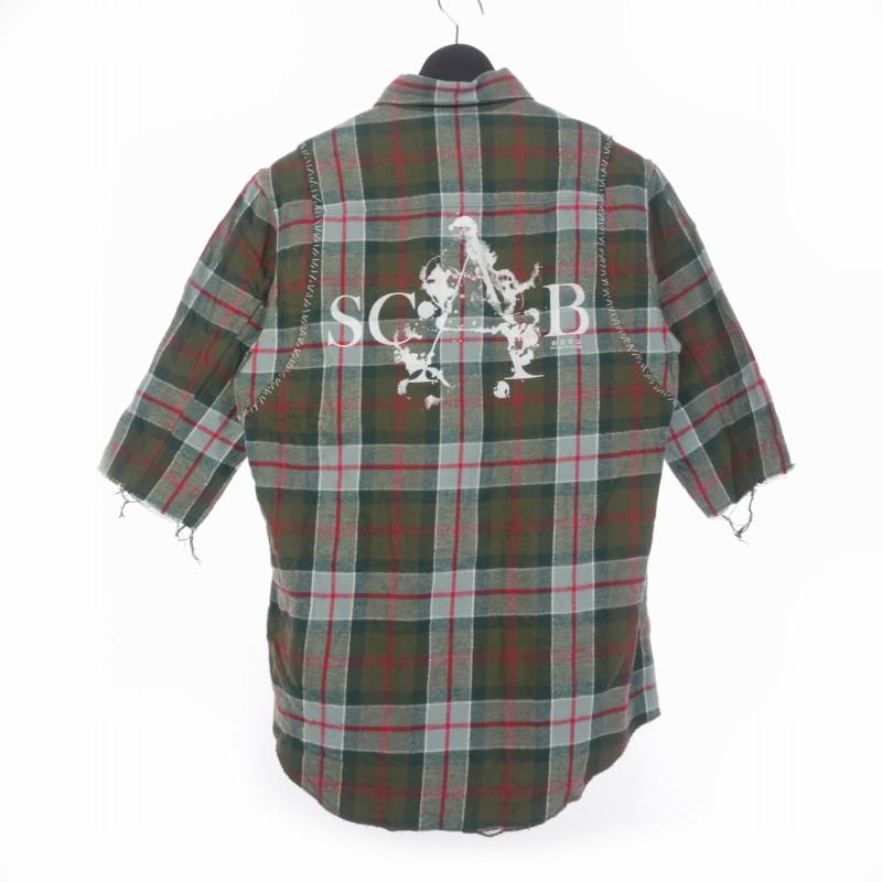 アンダーカバー UNDERCOVER scab スキャブ 復刻 チェックシャツ 5分袖