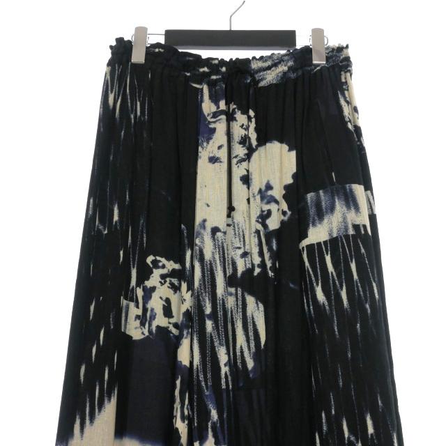 Y's（ワイズ） ヨウジヤマモト 20SS 総柄 アシンメトリー サルエル