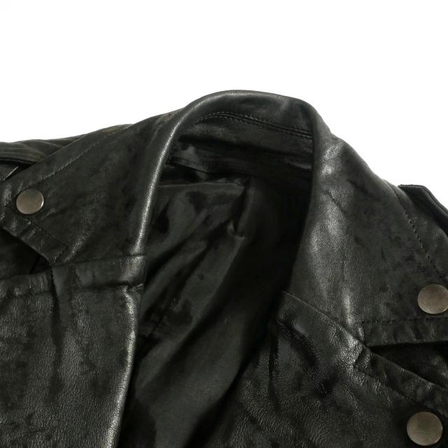 ユリウス JULIUS 17SS ラムレザー ダブルライダース ジャケット