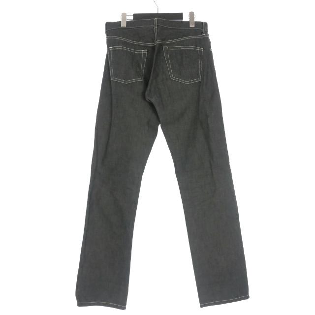 【中古】コムデギャルソンオム COMME des GARCONS HOMME 99SS 田中オム 製品洗い コットンリネン ストレートパンツ  L グレー コムデギャルソンオム COMME des GARCONS HOMME 99SS 田中オム 製品