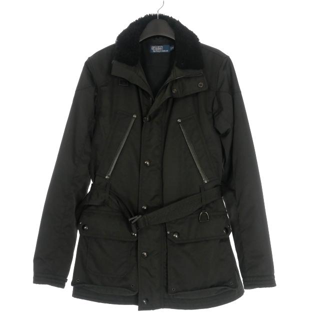 【中古】ポロ バイ ラルフローレン Polo by Ralph Lauren ハンティングジャケット ワークジャケット ブルゾン M ブラック 黒 メンズ POLO RALPH LAUREN（ポロ・ラルフローレン） ポロ バイ ラルフローレン