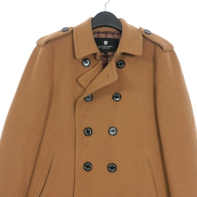 BLUE LABEL CRESTBRIDGE ベージュピーコート 38 ブルーレーベルクレストブリッジ BLUE LABEL CRESTBRIDGE Pコート