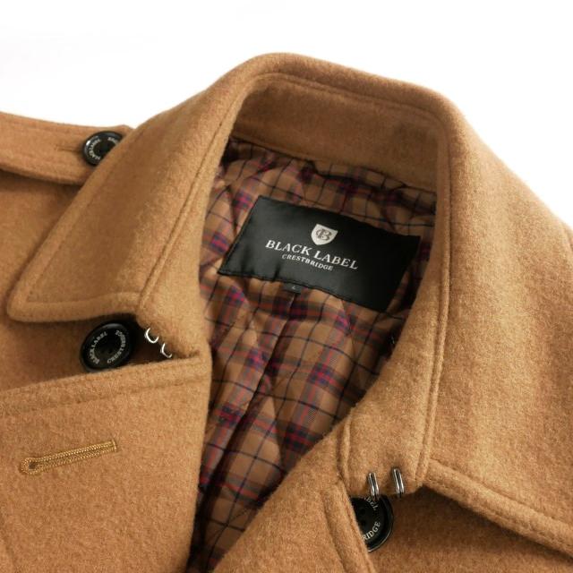 BLUE LABEL CRESTBRIDGE ベージュピーコート 38 ブルーレーベルクレストブリッジ BLUE LABEL CRESTBRIDGE Pコート