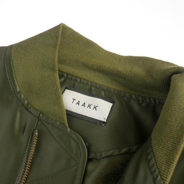 ターク TAAKK 22SS BLOUSON SHIRTS MA-1 ブルゾンシャツ 長袖 3 カーキ