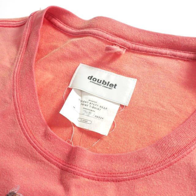 ダブレット doublet 23AW VIOLENT STUFF BEAR PRINT T-SHIRT ベア