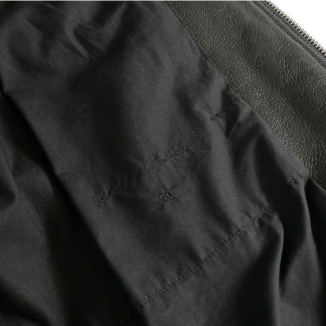 リックオウエンス Rick Owens 14AW インターシャ レザー ジャケット