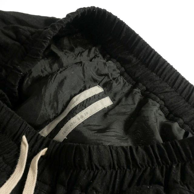 【中古】リックオウエンス Rick Owens ウールキュプラ ドローストリングパンツ スラックス 46 ブラック 黒 RU20S7390 リックオウエンス Rick Owens ウールキュプラ ドローストリングパンツ