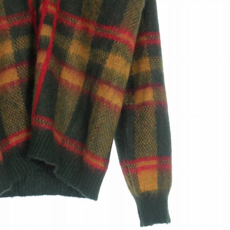 ニードルズ Needles 22AW Mohair Cardigan Tartan チェック柄 モヘア