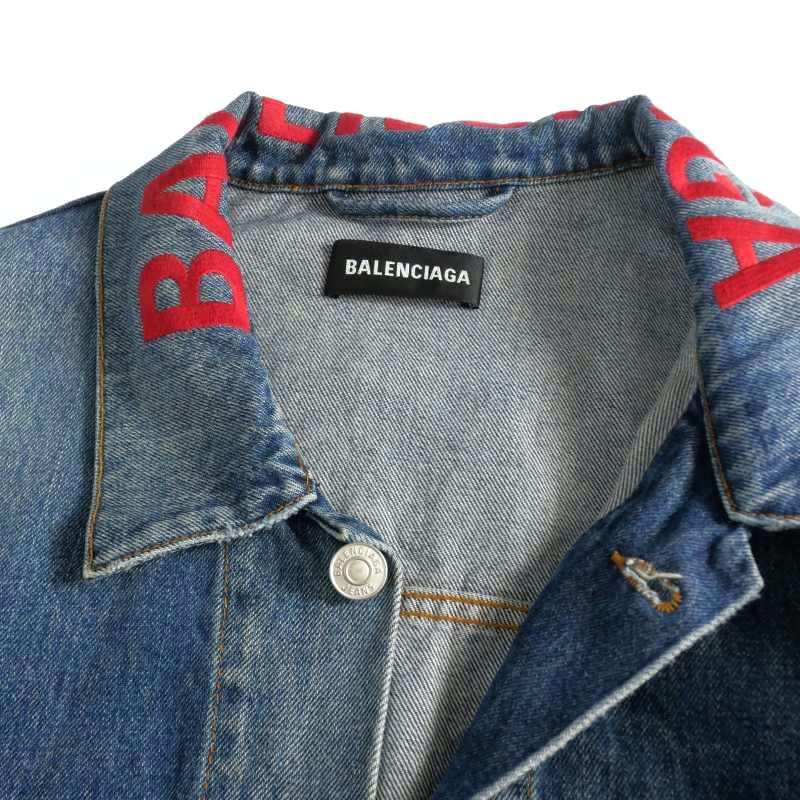 BALENCIAGA（バレンシアガ） BALENCIAGA 20SS ネックロゴ 刺繍 デニム
