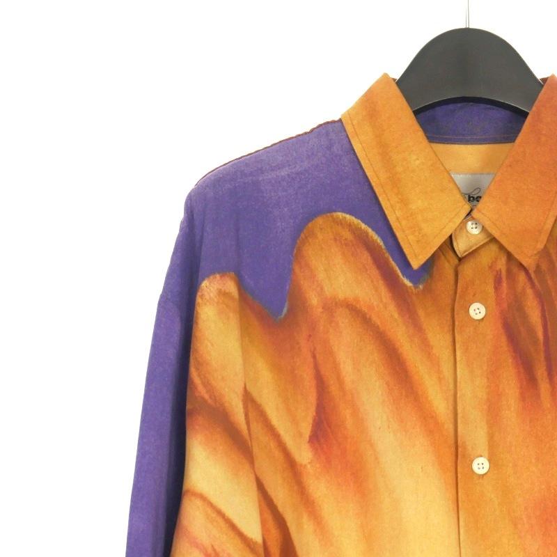 【中古】カルネボレンテ Carne Bollente Orange & Purple 'I'm Cumming' Shirt 柄シャツ 長袖 L マルチカラー CL2331009 メンズ カルネボレンテ Carne Bollente Orange & Purple 'I'm Cumming' Shirt