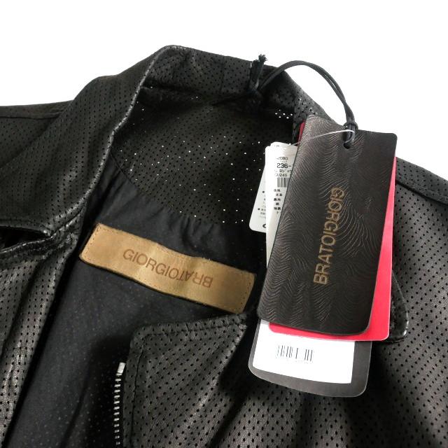未使用品 ジョルジオブラット GIORGIO BRATO 24SS パンチングレザー