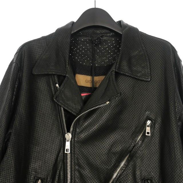 未使用品 ジョルジオブラット GIORGIO BRATO 24SS パンチングレザー