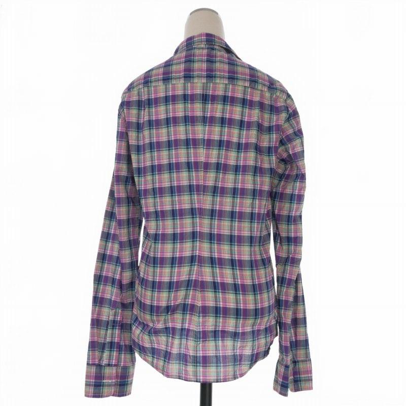 フランクアンドアイリーン 長袖 シャツ EILEEN 微起毛 綿 チェック