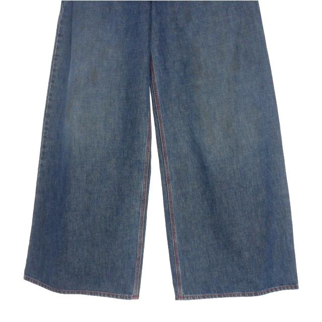 未使用品 イーアールエル ERL 25SS BAGGY INDIANA DISTRESSED JEANS