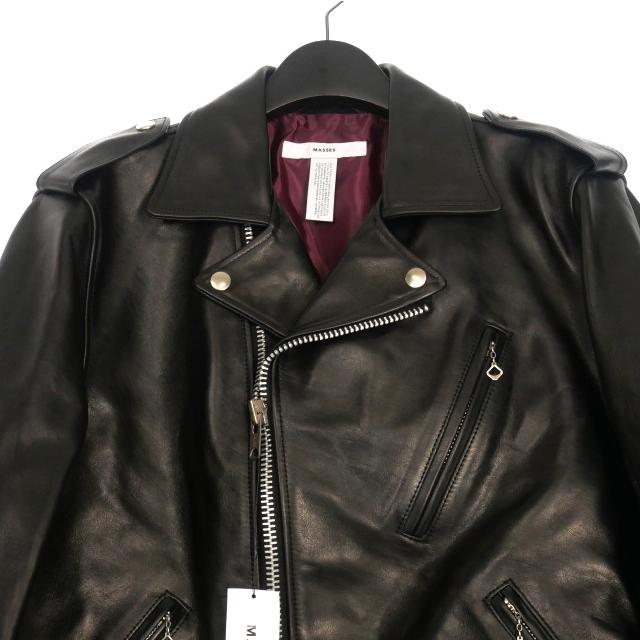 未使用品 マシス MASSES LEATHER JKT VINTAGE W ホースレザーダブル