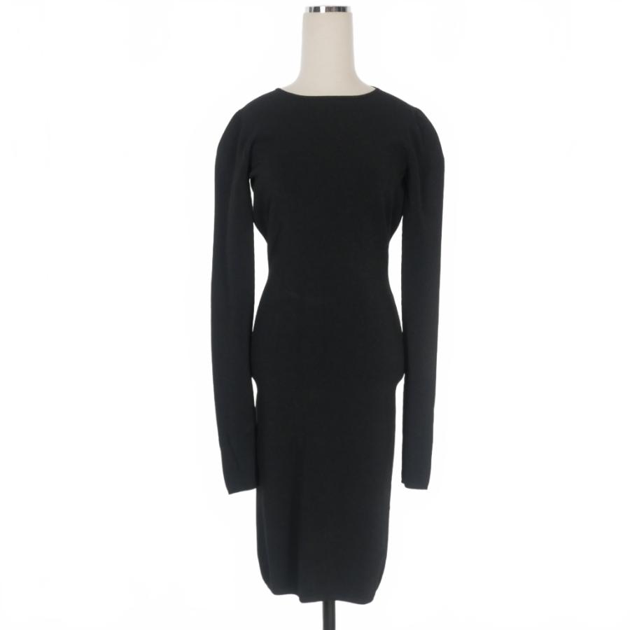 【中古】ディースクエアード DSQUARED2 23AW バックオープン ニットワンピース ドレス 長袖 XS ブラック 黒 S72CV0451 DSQUARED2（ディースクエアード） DSQUARED2 23AW バックオープン
