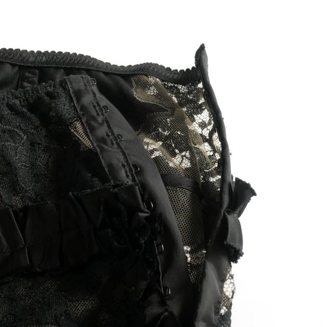 【中古】ディースクエアード DSQUARED2 23AW GothLaceTrimmedPant 刺繍レースフリルパンツ スラックス 40 S72KA1201 国内正規 レディース DSQUARED2（ディースクエアード） 未使用品 DSQUARED2 23AW Goth Lace