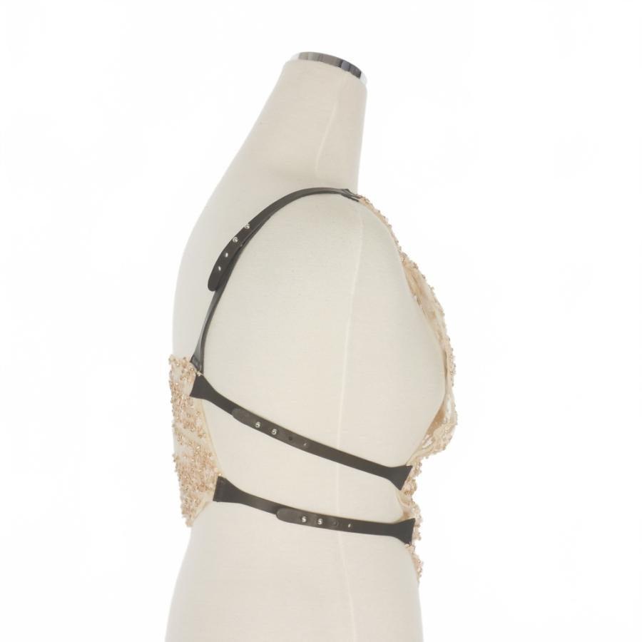 【中古】未使用品 ディースクエアード DSQUARED2 23AW Halter Embroidered Top サイドベルト ワンショルダー DSQUARED2（ディースクエアード） 未使用品 DSQUARED2 23AW Halter