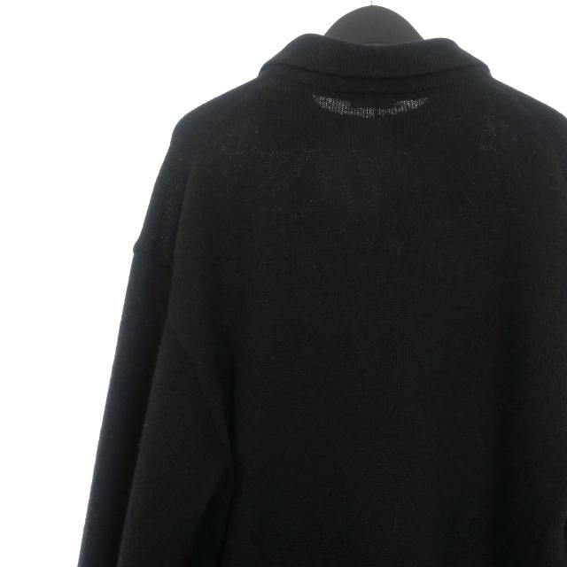 【中古】未使用品 ブランワイエム Blanc YM 25AW ALPACA POLO COLLAR KNIT SHIRT ポロカラーニットシャツ セーター M 未使用品 ブランワイエム Blanc YM 25AW ALPACA POLO COLLAR KNIT