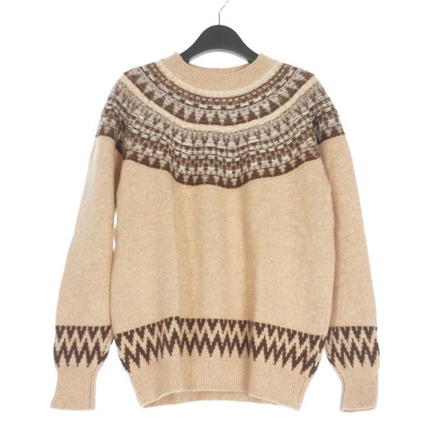 デラックス Deluxe ノルディック柄 クルーネックニット セーター 長袖